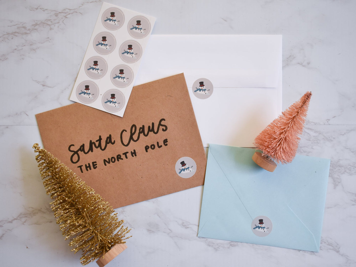 Load image into Gallery viewer, Snowman Envelope Seal Stickers
