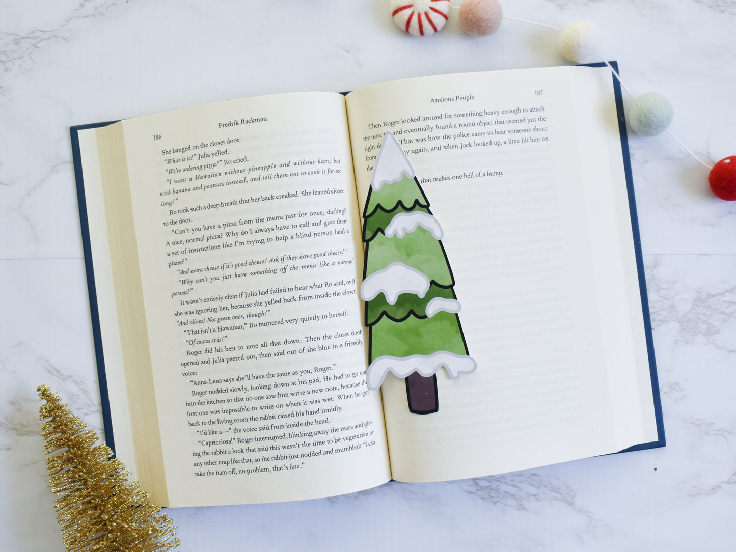 Snowy Tree Bookmark
